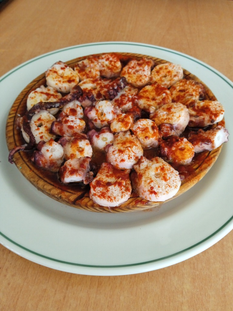 Menu of Restaurants in Pamplona, Bar Mochuelo, Ración de pulpo