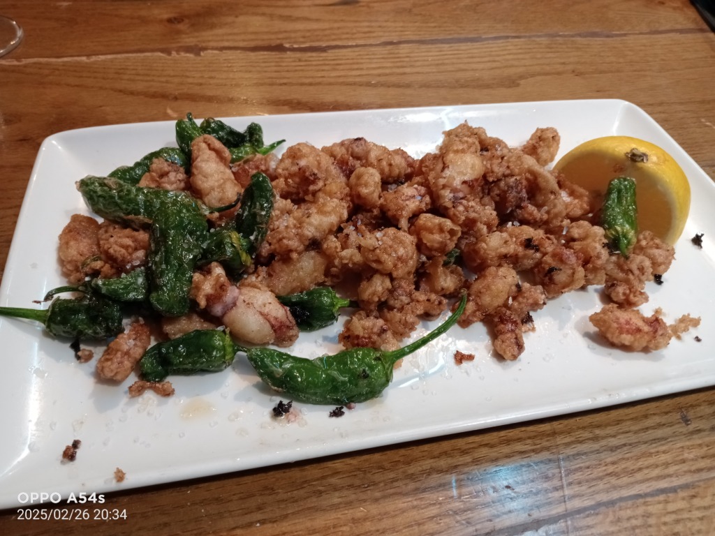 Carta de Restaurantes en Pamplona, Bar San Gregorio, Chopitos con pimientos del padrón
