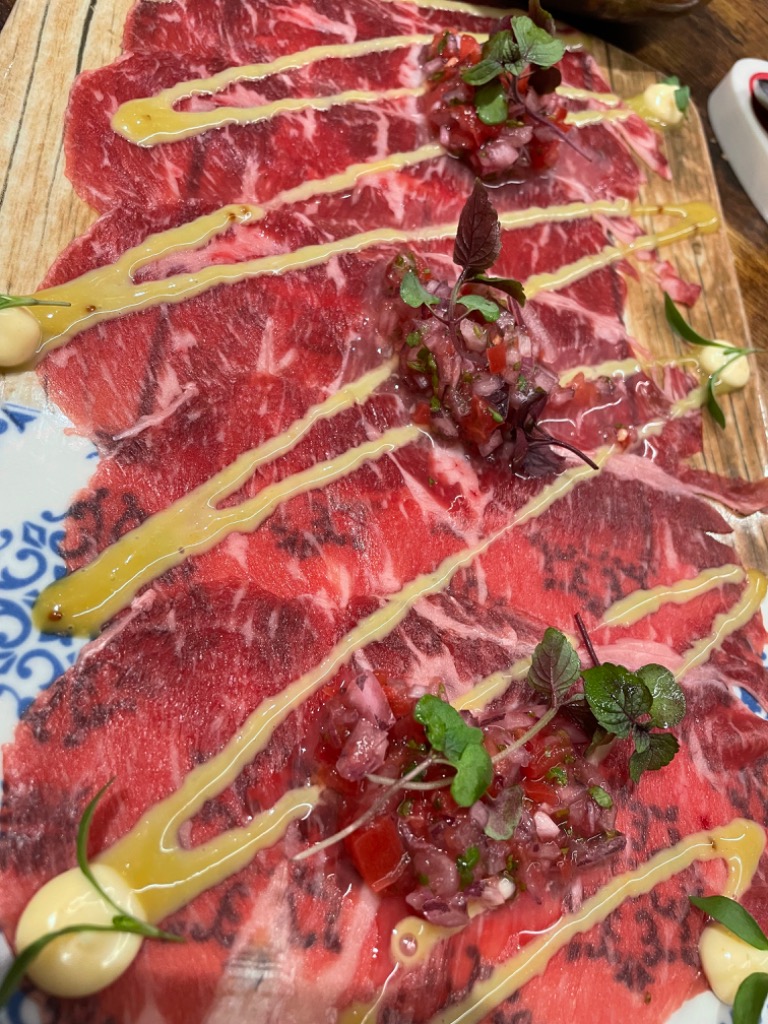 Carta de Restaurantes en Pamplona, Baserriberri, Carpaccio de txuleton