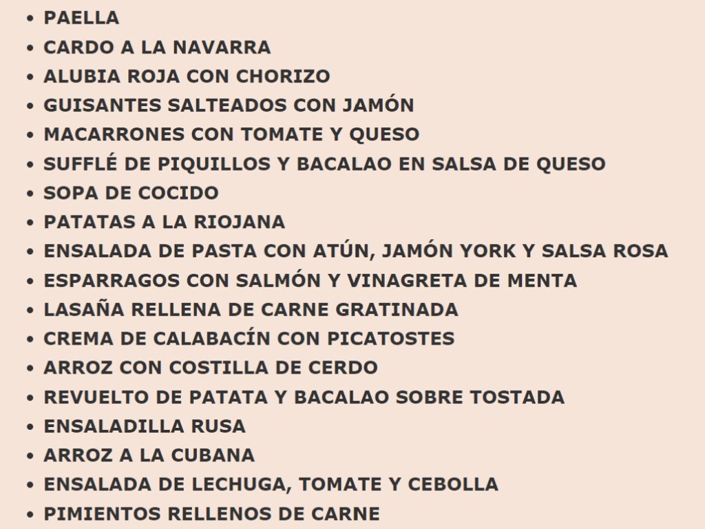 Carta de Restaurantes en Pamplona, Cafetería Rumbos, Menu del día