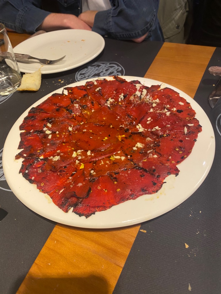 Carta de Restaurantes en Pamplona, Chez Belagua, Pimientos del piquillo a la plancha