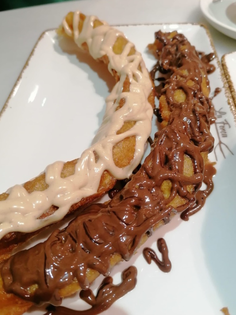 Carta de Cafeterías en Pamplona, Chocolatería La Forca, Chocolate con churros