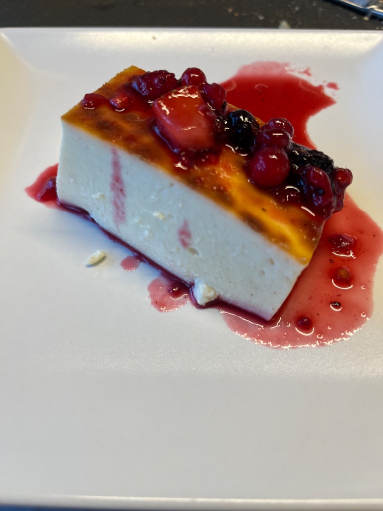 Carta de Restaurantes en Pamplona, Club Natación, Tarta de queso al horno