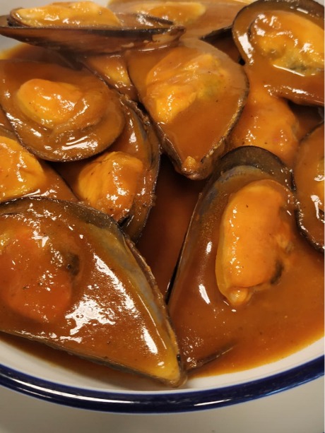 Carta de Restaurantes en Pamplona, El Bonito, Mejillones en salsa picante