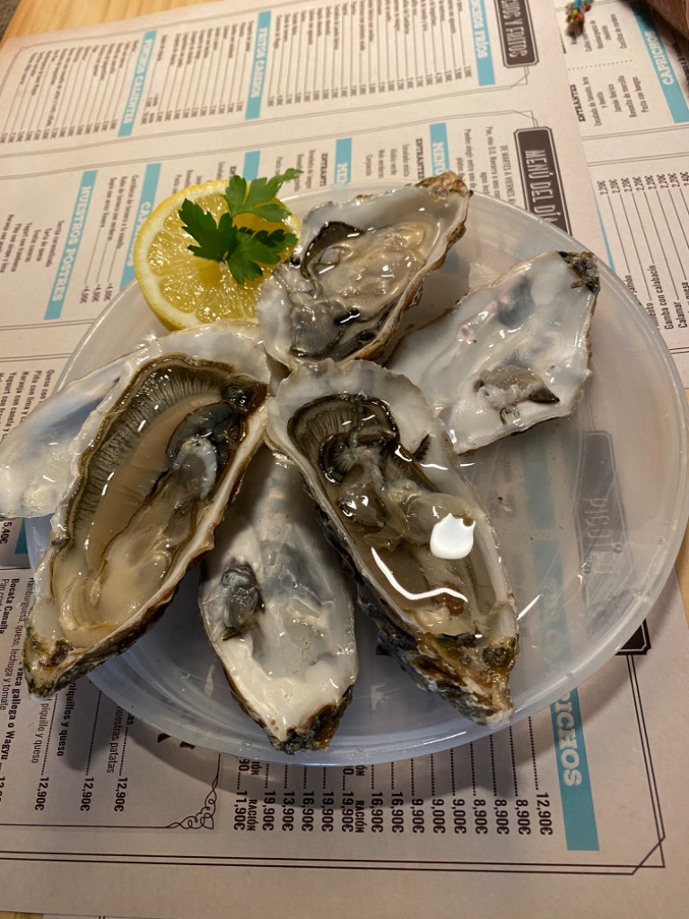 Carta de Restaurantes en Pamplona, GastroBar Moka, Ostras