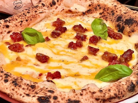 Menu of Restaurants in Pamplona, Grosso Napoletano, Pizza navarrica