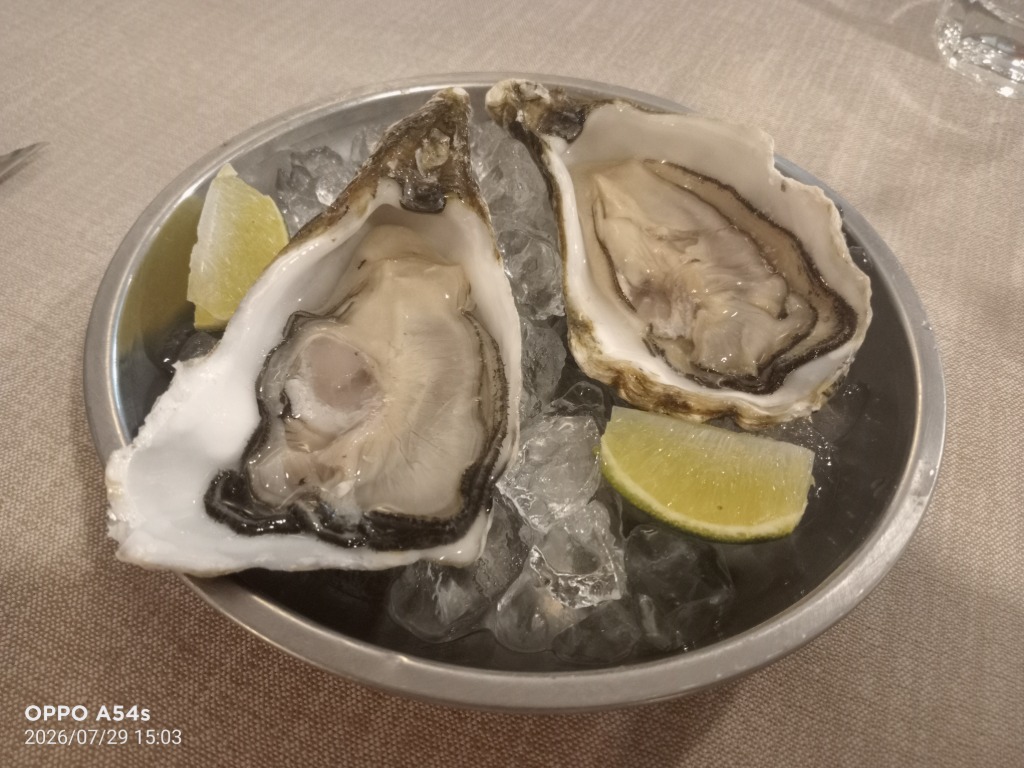 Carta de Restaurantes en Pamplona, Lar Gallego Salazar, Ostras en su jugo