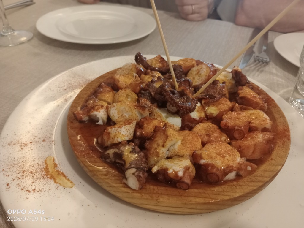 Carta de Restaurantes en Pamplona, Lar Gallego Salazar, Pulpo a feira