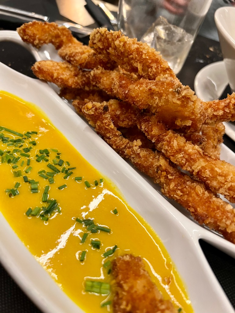 Carta de Restaurantes en Pamplona, Malafú, Fingers de pollo con salsa de mostaza