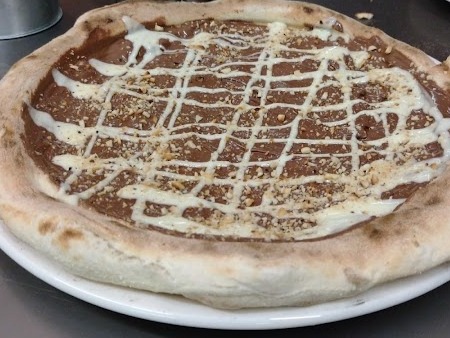 Carta de Restaurantes en Pamplona, Margarita Malapata, Pizza de Nutella con chocolate blanco