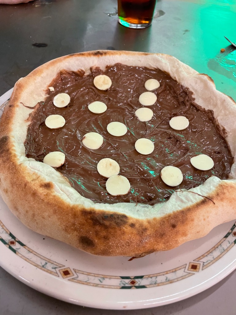 Carta de Restaurantes en Pamplona, Margarita Malapata, Pizza Nutella