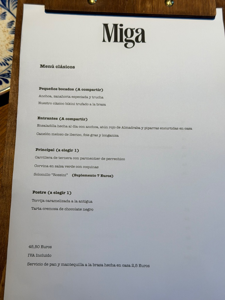 Valoración y opiniones de comida y bebida en Pamplona, Miga, Miga