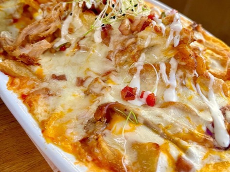Menu of Restaurants in Pamplona, Pirelli Farm, Patatas gratinadas