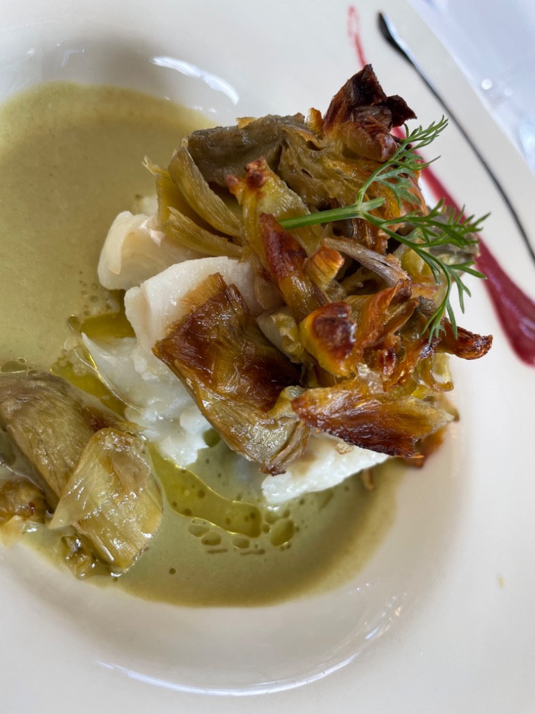 Carta de Restaurantes en Pamplona, Restaurante El Colegio, Alcachofas con bacacalo
