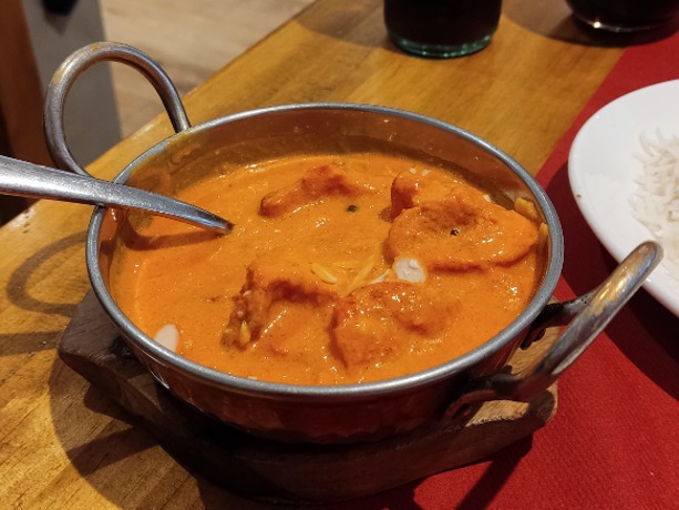 Carta de Restaurantes en Pamplona, Restaurante Tandoori, Chiken tikka masala