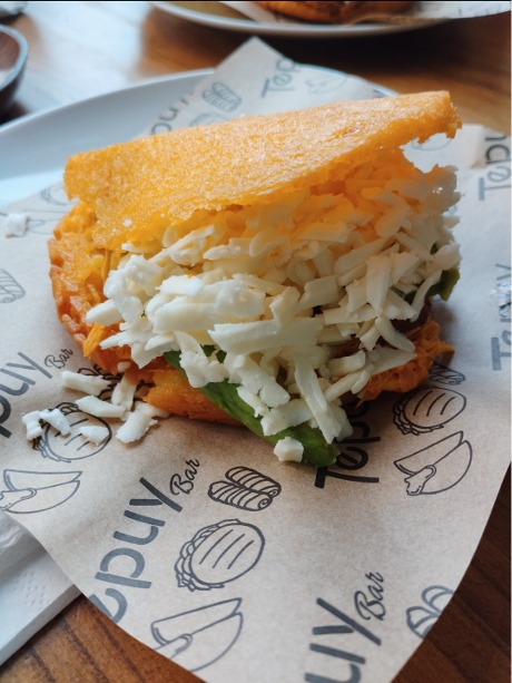 Carta de Restaurantes en Pamplona, Tepuy Bar "Tequeños & Tapas", Arepa especial de pollo