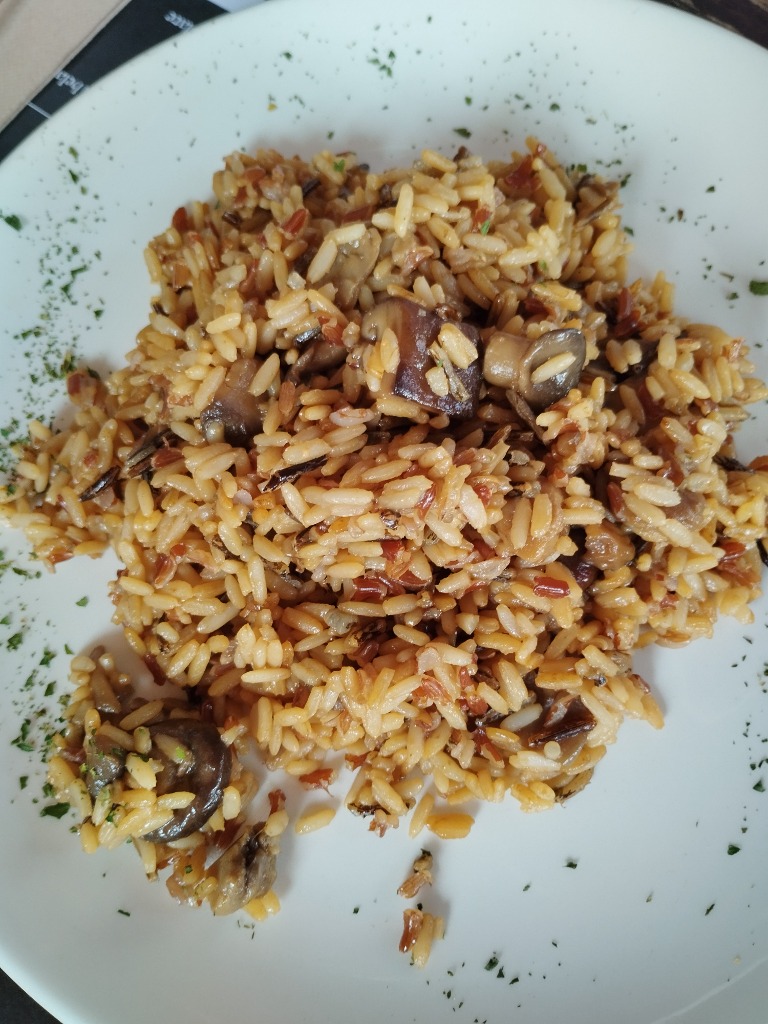 Carta de Restaurantes en Pamplona, The Gallipot, Arroz con setas y hongos