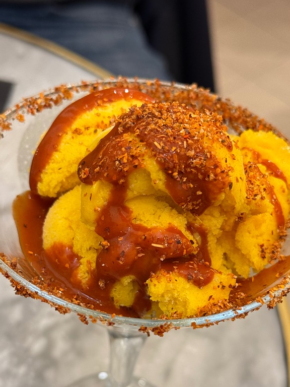 Carta de Restaurantes en Pamplona, Viva México Cabrones, Helado de mando con chamoy