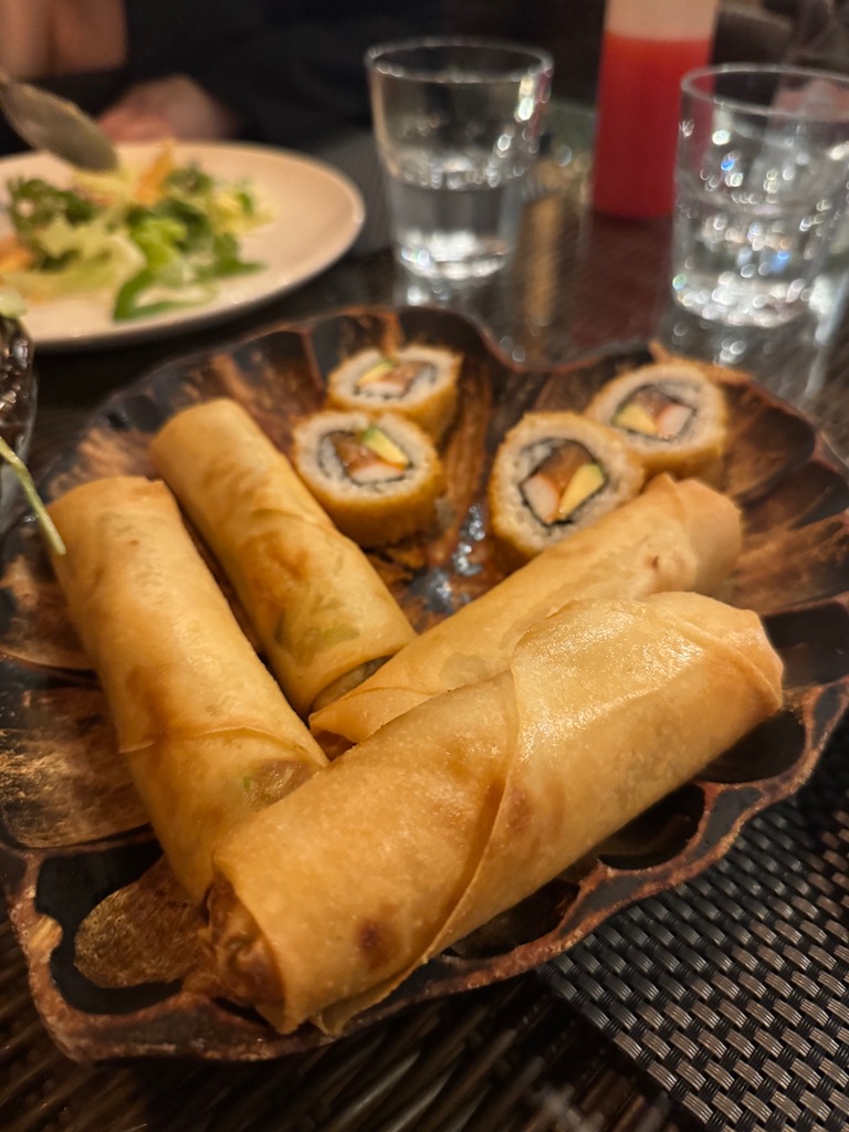 Menu of Restaurants in San Juan de Alicante, Palapa Beach, Rollitos de