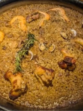 Carta de Restaurantes en San Sebastián, Ubarrechena, Paella mar y montaña