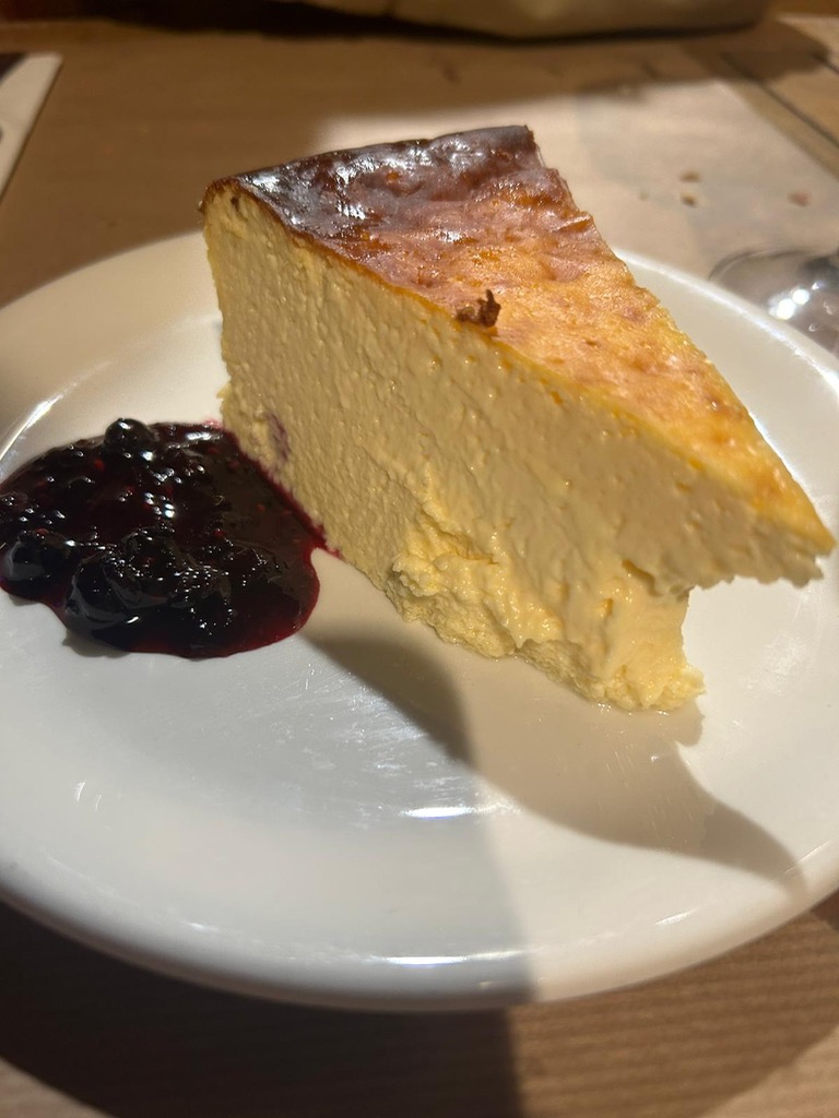 Carta de Restaurantes en San Sebastián, Ubarrechena, Tarta de queso