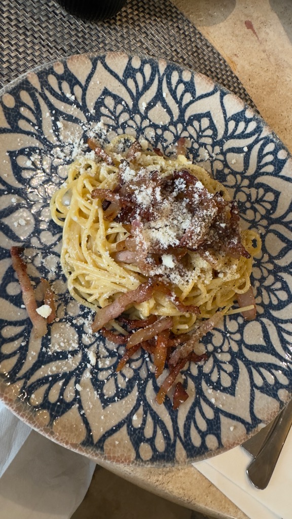 Valoración y opiniones de comida y bebida en Sant Salvador, La Trattoria di davide, Carbonara