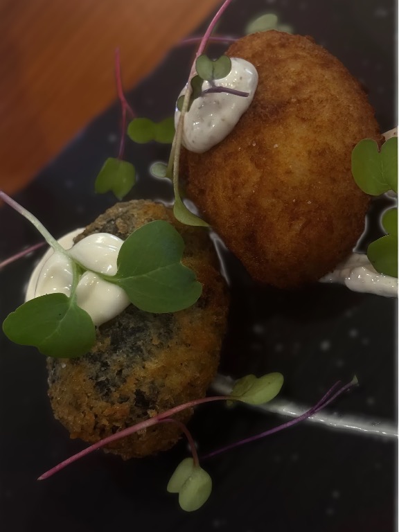 Carta de Restaurantes en Sant Salvador, La Trattoria di davide, Croqueta Jamón ibérico