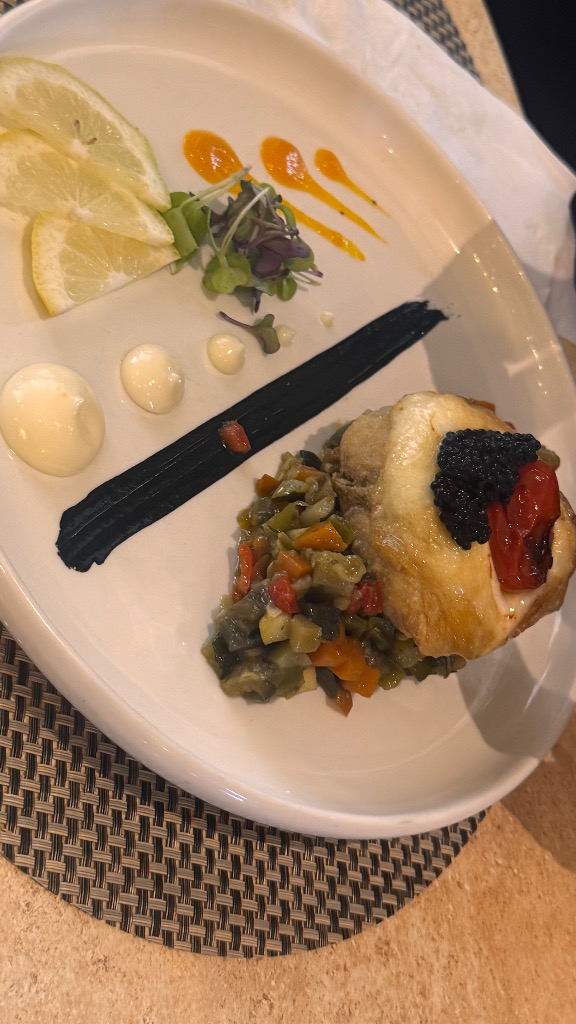 Valoración y opiniones de comida y bebida en Sant Salvador, La Trattoria di davide, Merluza a la Muselina