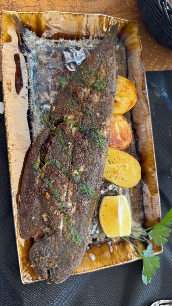 Valoración y opiniones de comida y bebida en Sant Salvador, Restaurant Vil·la Casals, Lenguado à la plancha