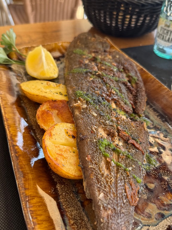 Valoración y opiniones de comida y bebida en Sant Salvador, Restaurant Vil·la Casals, Lenguado à la plancha