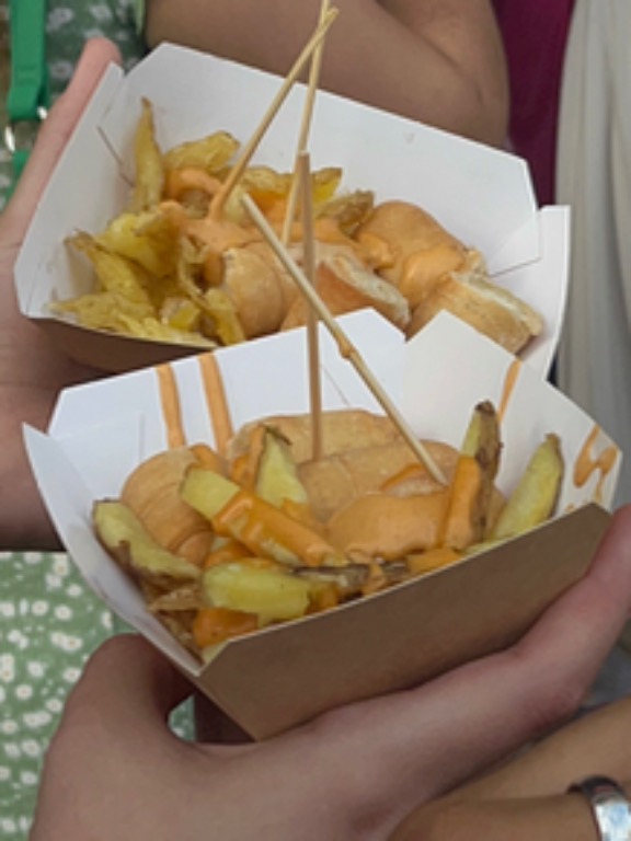 Carta de Restaurantes en Santa Pola, Tremenda Ruiz Brothers I Hamburguesería Santa Pola, Patatas fritas con queso cheddar fundido