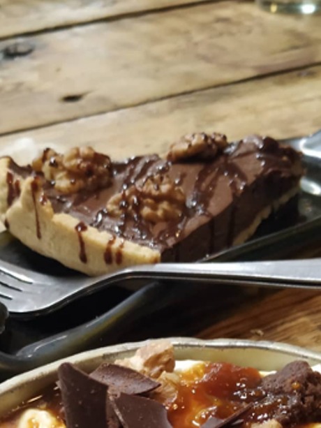 Carta de Restaurantes en Santiago de Compostela, Fogar do Santiso Compostela, Tarta de chocolate con nueces