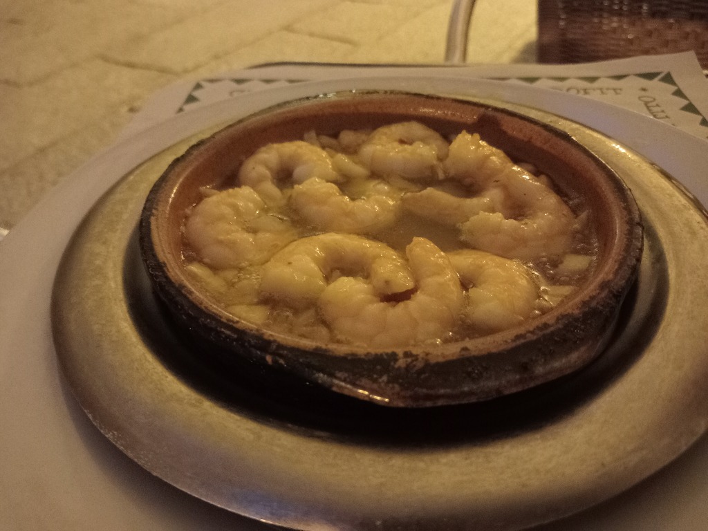 Menu of Restaurants in Segovia, Cafetería Orly, Gambas al ajillo