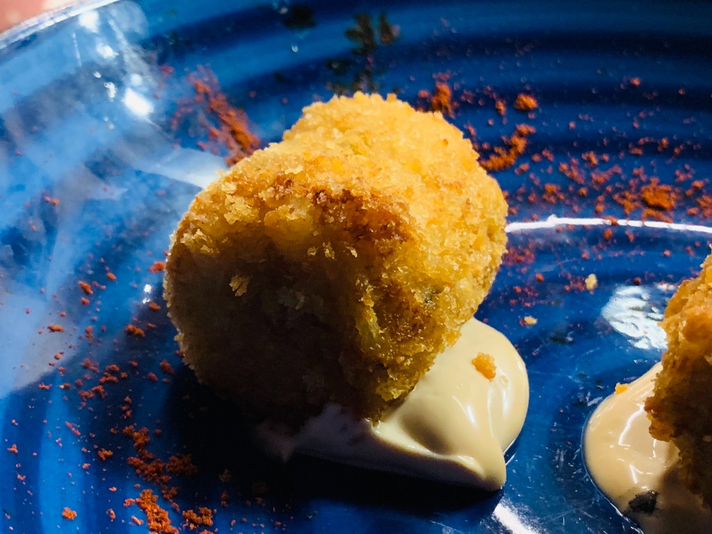 Carta de Restaurantes en Sevilla, Alfarería 21 - Casa Montalván, Croquetas de pollo de corral al oloroso