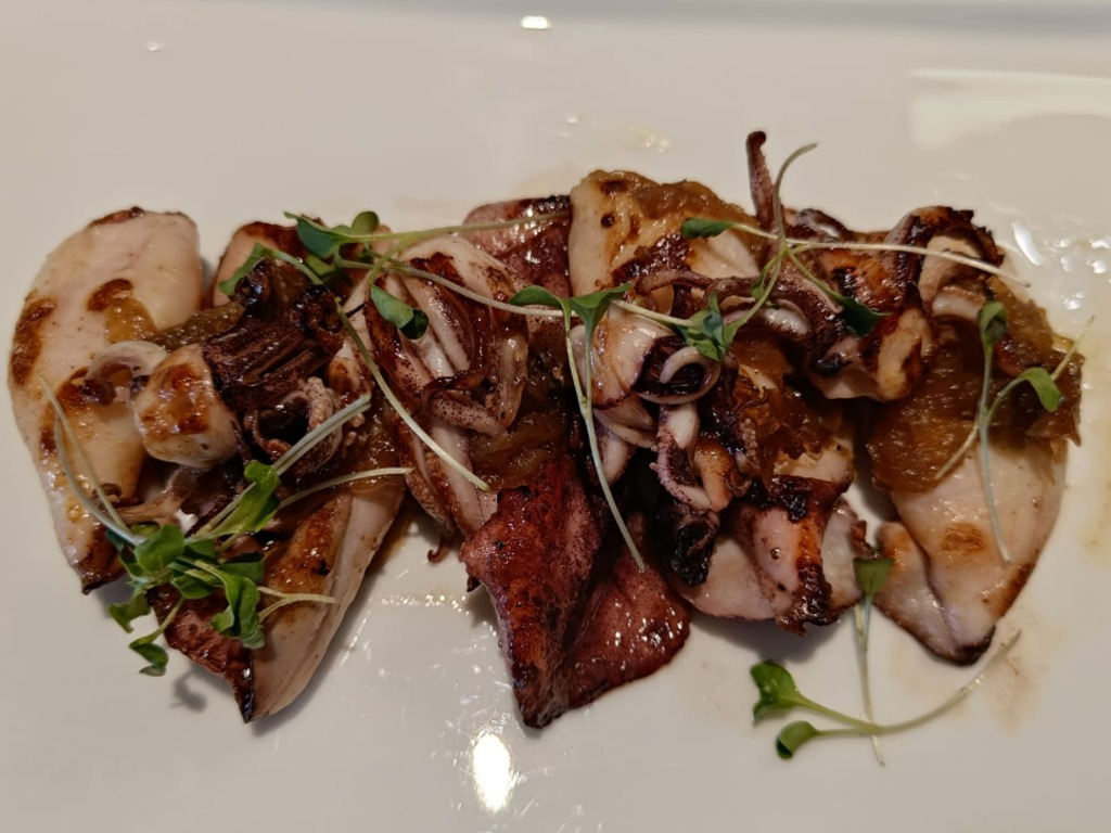 Menu of Restaurants in Sitges, Fragata, Calamarcitos Plancha