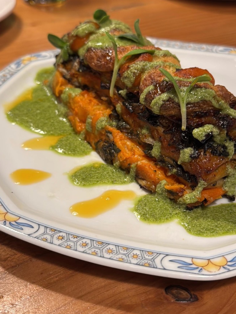 Carta de Restaurantes en Sitges, Hibou - Sitges, Lasaña Vegetal