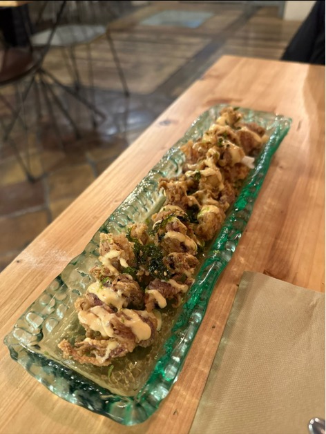 Carta de Restaurantes en Sitges, Restaurant El Pou, Puntillas de calamar con mayonesa de kimchi