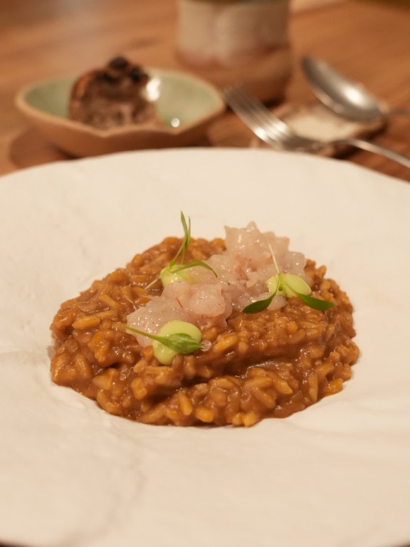 Recomendación gastronómica de Tarragona: Arroz con carpaccio de gamba