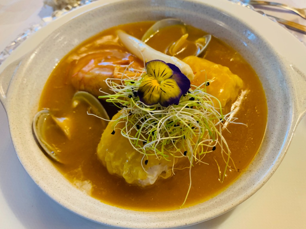 Carta de Restaurantes en Tiós, Restaurante Tiós, Merluza con marisco