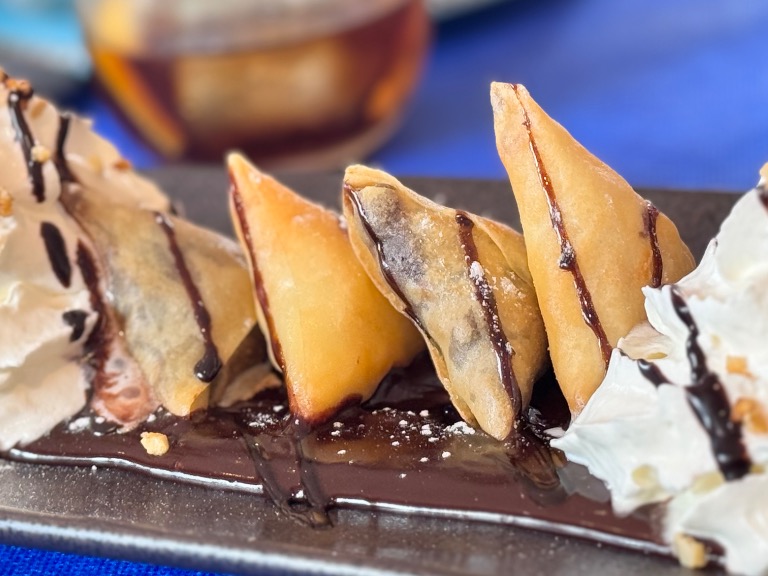 Recomendación gastronómica de Torredembarra: Raviolis de Chocolate bicolor