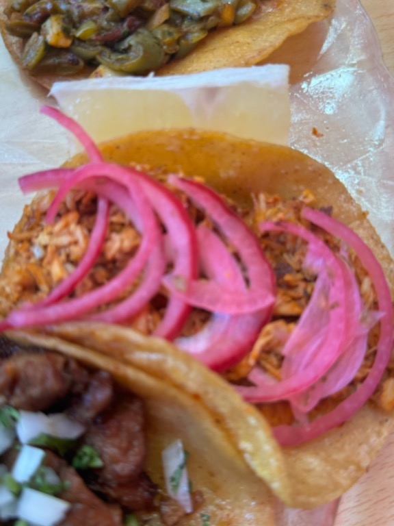 Menu of Restaurants in Torrent, Rico Taco, Taco de carne de cerdo desmechada