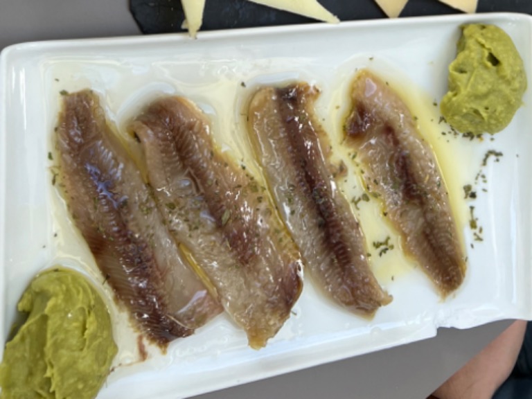 Menu of Restaurants in Valencia, Casa Adrián 1944, Sardinas ahumadas (del Cantabrico)