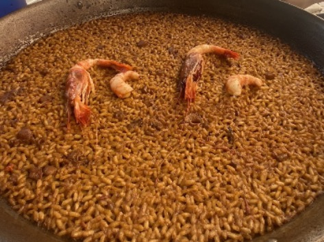 Gastronomy recommendation in Valencia: Arroz seco de gamba roja