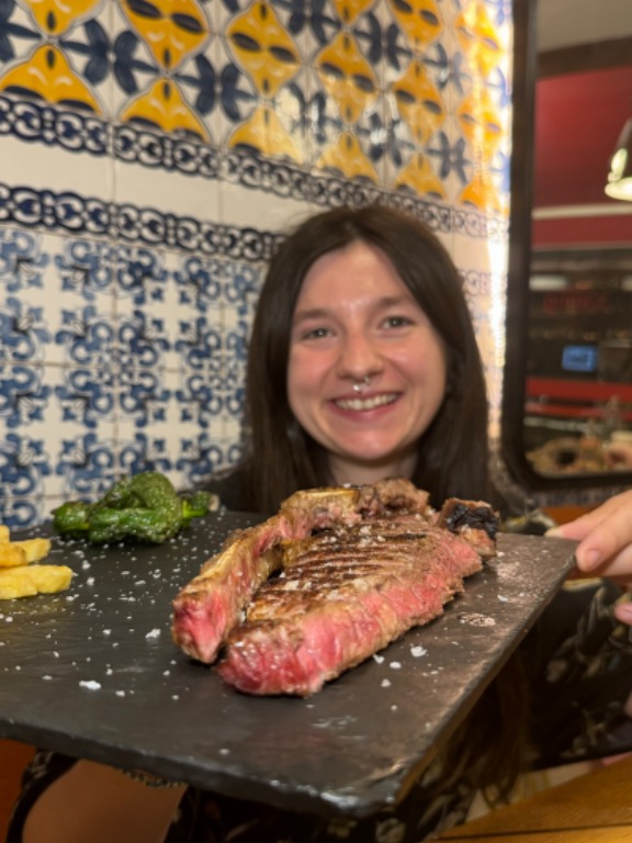 Carta de Restaurantes en Valencia, Los Gómez, San Vicente, Entrecot con pimientos del padrón y patatas