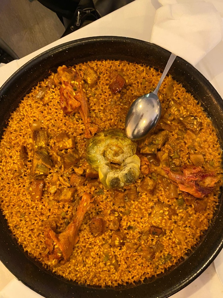 Recomendación gastronómica de Valencia: Arroz de pato,costilla y trufa
