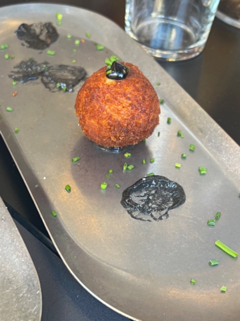 Carta de Restaurantes en Valencia, Redondo en Boca, Croquetas de gamba