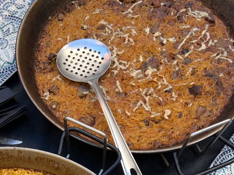 Recomendación gastronómica de Valencia: Fideuá de pato boletus y foie