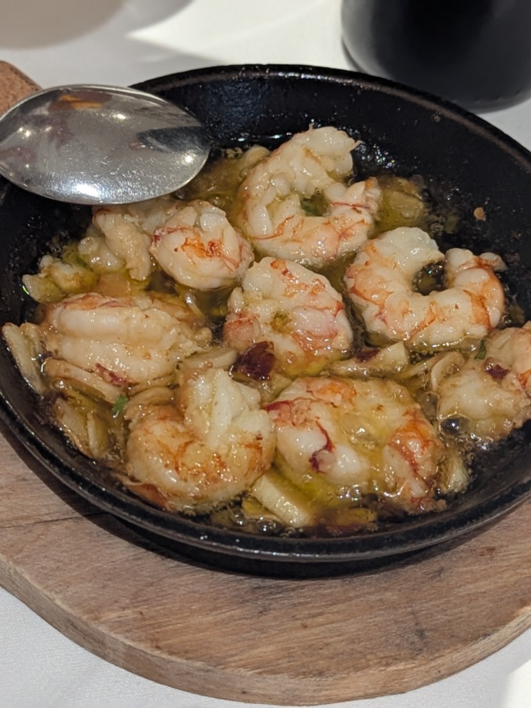 Menu of Restaurants in Valencia, Restaurante Belmonte, Gambas al ajillo