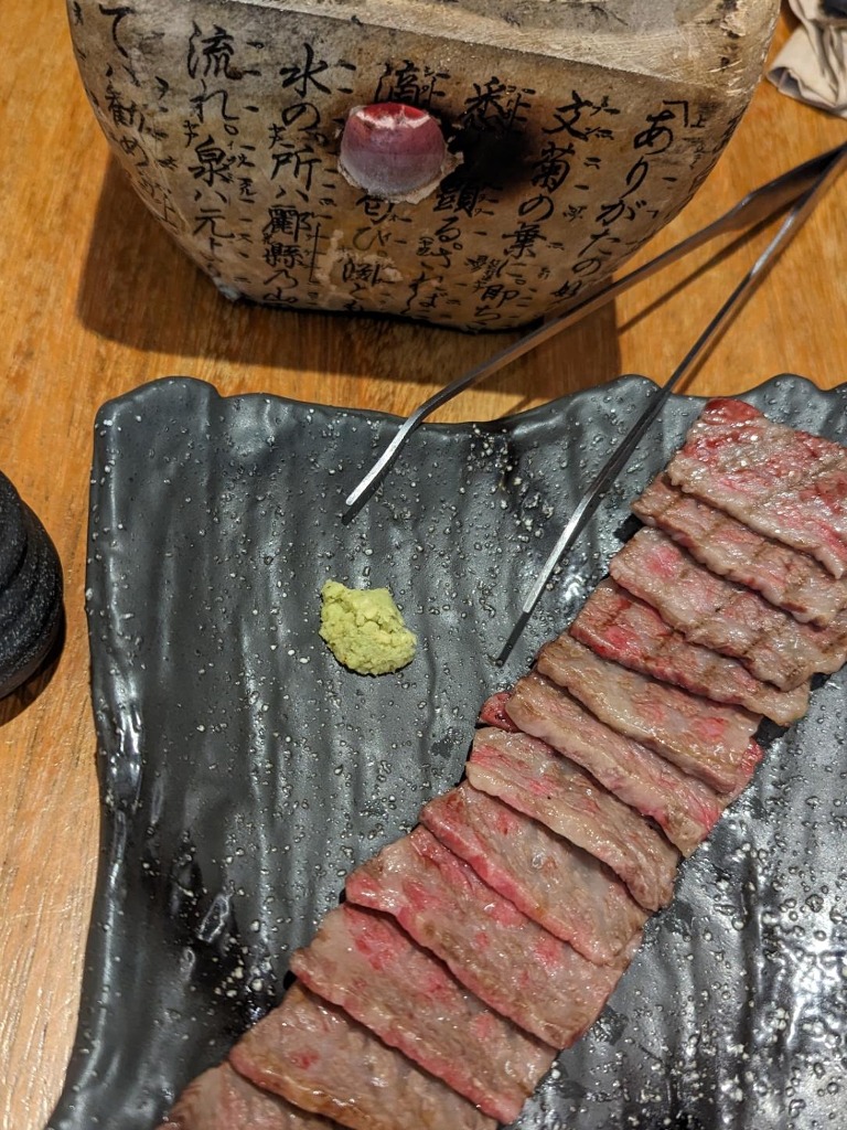 Gastronomy recommendation in Valencia: Wagyu a la brasa (80 g)