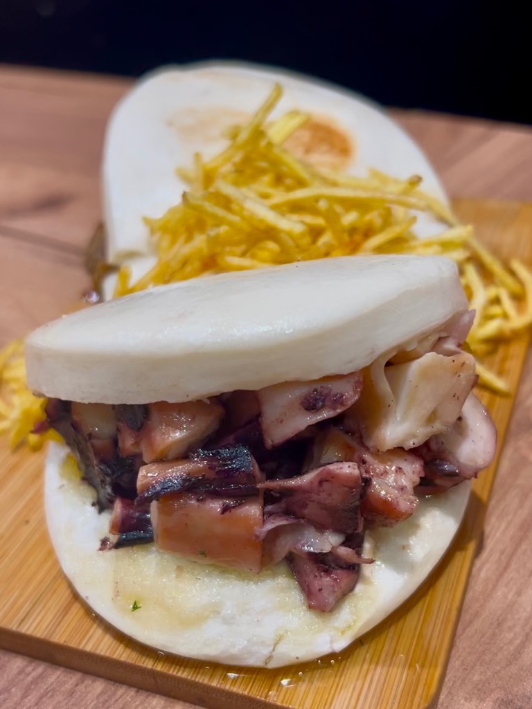 Carta de Restaurantes en Valencia, Taberna El Rojo, Pan bao de pulpo